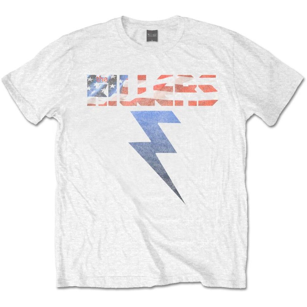 The Killers Unisex Adult Bolt T-Shirt / White
